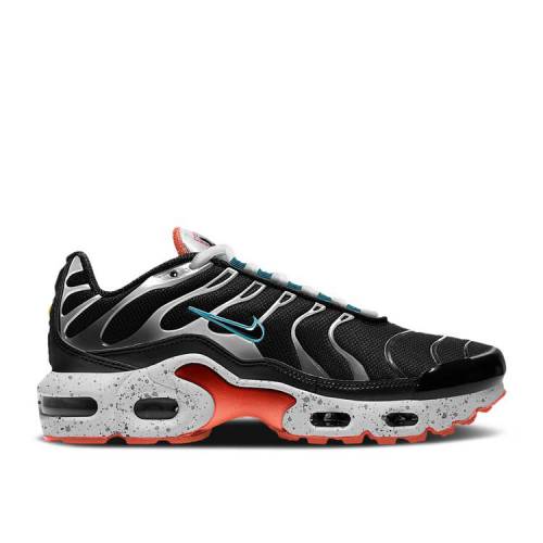 【 NIKE AIR MAX PLUS GS 'BLACK TURF ORANGE SPECKLED' / BLACK TURF ORANGE AQUAMARINE 】 マックス ターフ 橙 オレンジ 黒色 ブラック アクアマリン エアマックスプラス ジュニア キッズ ベビー マタニティ スニー｜スニケス
