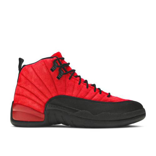 【 AIR JORDAN JORDAN 12 RETRO \u0027REVERSE FLU GAME\u0027 / VARSITY RED BLACK 】 ナイキ 赤 赤いこと 黒いこと 黒いこと エアジョーダン スニーカー メンズ