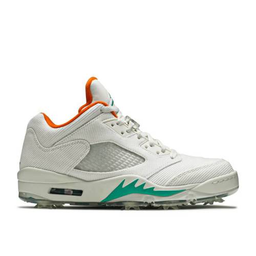 【 AIR JORDAN JORDAN 5 LOW GOLF NRG \u0027LUCKY AND GOOD\u0027 / SAIL STARFISH NEPTUNE GREEN 】 ナイキ ゴルフ 緑 緑であること エアジョーダン スニーカー メンズ スニーカー-メンズ靴-靴