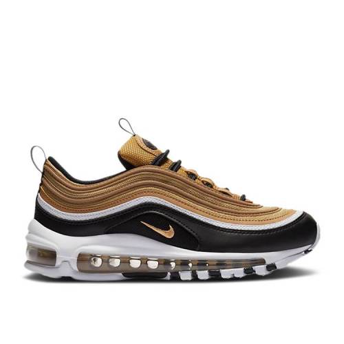 【 NIKE AIR MAX 97 GS 'METALLIC GOLD BLACK' / METALLIC GOLD BLACK WHITE 】 マックス ゴールド 黒色 ブラック 白色 ホワイト エアマックス ジュニア キッズ ベビー マタニティ スニーカー ナイキ｜スニケス