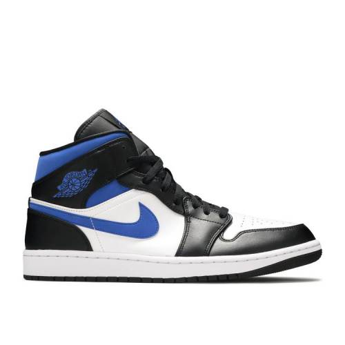 【 AIR JORDAN JORDAN 1 MID 'RACER BLUE' / WHITE BLACK RACER BLUE 】 ナイキ ミッド 白色 ホワイト 黒色 ブラック 青色 ブルー エアジョーダン スニーカー メンズ