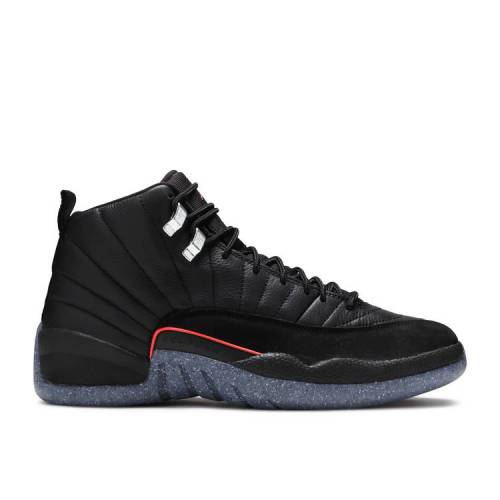 【 AIR JORDAN JORDAN 12 UTILITY 'GRIND' / BLACK BLACK BRIGHT CRIMSON WHITE 】 ナイキ 黒色 ブラック クリムゾン 白色 ホワイト エアジョーダン スニーカー メンズ