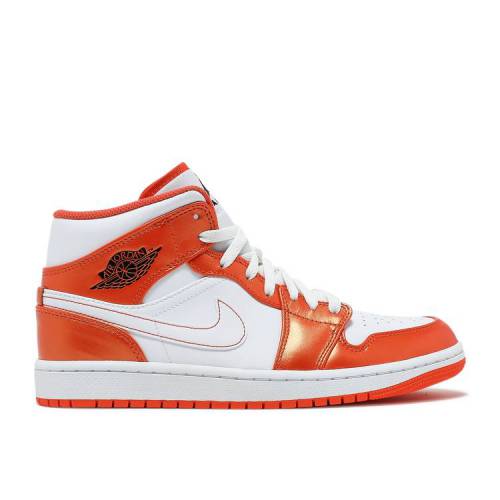 【 AIR JORDAN JORDAN 1 MID SE 'ELECTRO ORANGE' / ELECTRO ORANGE BLACK WHITE 】 ナイキ ミッド 橙 オレンジ 黒色 ブラック 白色 ホワイト エアジョーダン スニーカー メンズ
