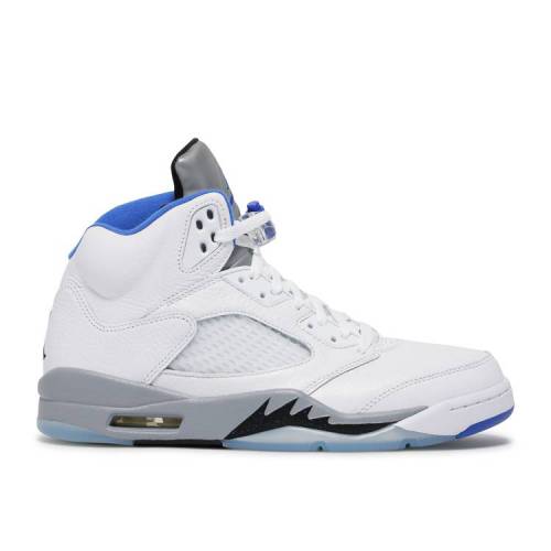 【 AIR JORDAN JORDAN 5 RETRO \u0027STEALTH 2.0\u0027 / WHITE STEALTH BLACK HYPER ROYAL 】 ナイキ 白いこと 白いこと ステルス 黒いこと 黒いこと エアジョーダン スニーカー メンズ