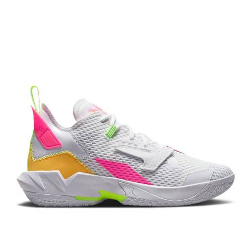 【 AIR JORDAN JORDAN WHY NOT ZER0.4 PF 'SUMMERTIME FRESH' / WHITE ?HYPER PINK LIME GLOW 】 ナイキ 白色 ホワイト ピンク ライム エアジョーダン ?HYPER スニーカー メンズ|スニケス