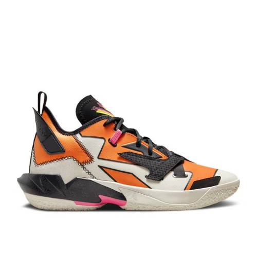 【 AIR JORDAN JORDAN WHY NOT ZER0.4 PF 'SHATTERED BACKBOARD' / PALE IVORY BLACK ALPHA ORANGE 】 ナイキ アイボリー 黒色 ブラック アルファ 橙 オレンジ エアジョーダン スニーカー メンズ|スニケス
