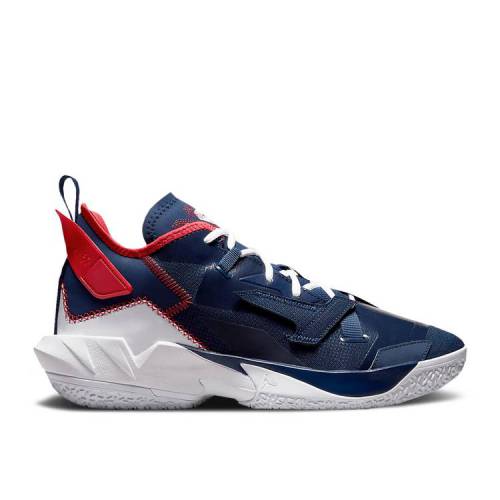 【 AIR JORDAN JORDAN WHY NOT ZER0.4 PF 'WASHINGTON WIZARDS' / BLUE VOID UNIVERSITY RED WHITE 】 ナイキ 青色 ブルー 赤 レッド 白色 ホワイト エアジョーダン 'ワシントン ウィザーズ' スニーカー メンズ|スニケス