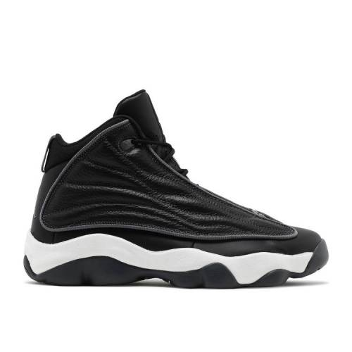【 AIR JORDAN JORDAN PRO STRONG BLACK WHITE / BLACK WHITE METALLIC DARK GREY 】 ナイキ プロ 黒色 ブラック 白色 ホワイト 灰色 グレー エアジョーダン スニーカー メンズ