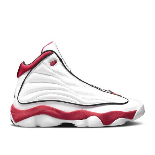 【 AIR JORDAN JORDAN PRO STRONG \u0027WHITE GYM RED\u0027 / WHITE GYM RED BLACK 】 ナイキ 労働者階級 白いこと 白いこと 赤 赤いこと 黒いこと 黒いこと エアジョーダン スニーカー メンズ