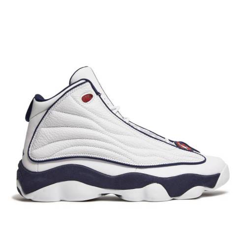【 AIR JORDAN JORDAN PRO STRONG 'WHITE MIDNIGHT NAVY' / WHITE GYM RED MIDNIGHT NAVY 】 ナイキ プロ 白色 ホワイト 赤 レッド 紺色 ネイビー エアジョーダン スニーカー メンズ