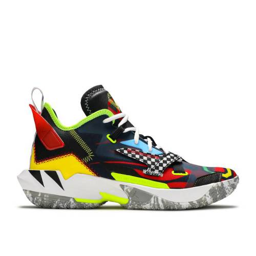 【 AIR JORDAN JORDAN WHY NOT ZER0.4 \u0027MARATHON\u0027 / BLACK VOLT OPTI YELLOW 】 ナイキ 黒いこと 黒いこと 黄味がかった 黄色 エアジョーダン スニーカー メンズ