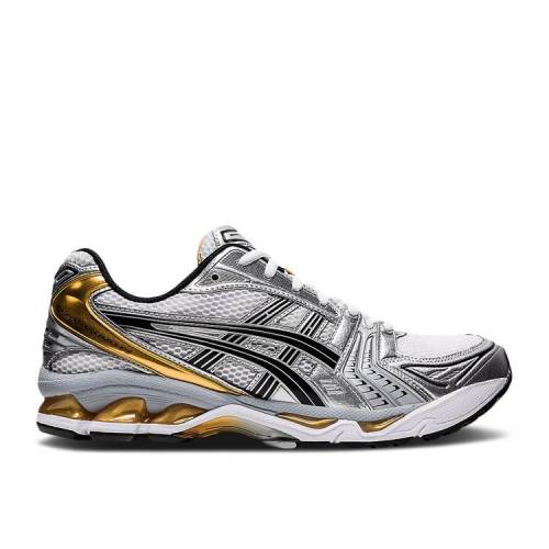 【 ASICS GEL KAYANO 14 \u0027WHITE PURE GOLD\u0027 / WHITE PURE GOLD 】 純一無雑 白いこと 白いこと ゴールド スニーカー メンズ アシックス