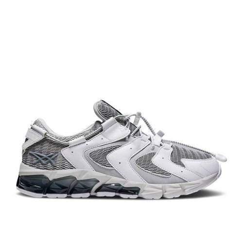 【 ASICS GEL QUANTUM 180 RE WHITE GLACIER GREY / WHITE GLACIER GREY 】 白色 ホワイト 灰色 グレー スニーカー メンズ アシックス