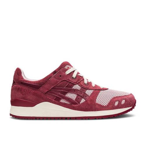 【 ASICS GEL LYTE 3 OG 'CHANGING OF THE SEASONS PACK - MOMIJIGARI AKI' / WATERSHED ROSE BEET RED 】 ローズ 赤 レッド スニーカー メンズ アシックス|スニケス