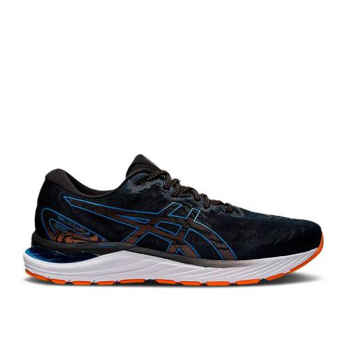 【 ASICS GEL CUMULUS 23 'BLACK REBORN BLUE' / BLACK REBORN BLUE 】 黒色 ブラック 青色 ブルー スニーカー メンズ アシックス|スニケス
