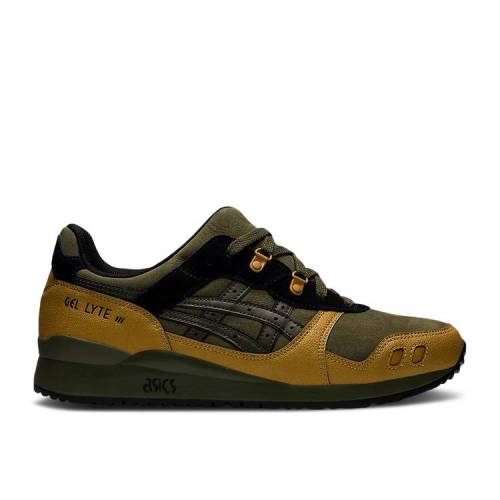 【 ASICS GEL LYTE 3 'OLIVE TAN PRESIDIO' / OLIVE CANVAS TAN PRESIDIO 】 オリーブ スニーカー メンズ アシックス｜スニケス