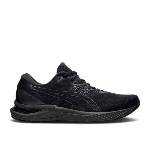 【 ASICS GEL CUMULUS 23 'BLACK' / BLACK GRAPHITE GREY 】 黒色 ブラック 灰色 グレー スニーカー メンズ アシックス｜スニケス