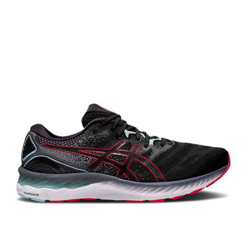 【 ASICS GEL NIMBUS 23 2E WIDE 'BLACK ELECTRIC RED' / BLACK ELECTRIC RED 】 黒色 ブラック 赤 レッド スニーカー メンズ アシックス｜スニケス