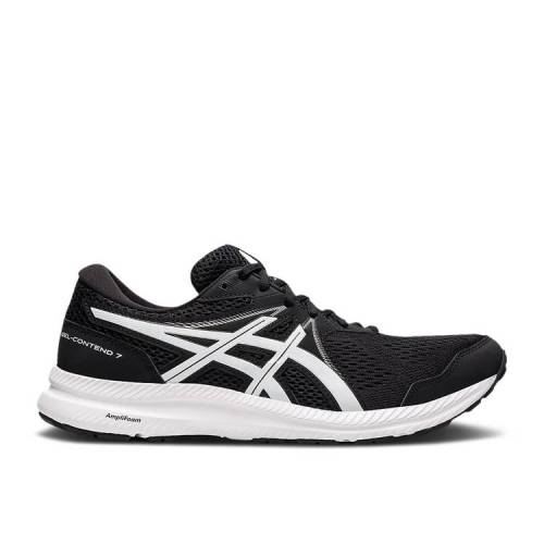 【 ASICS GEL CONTEND 7 'BLACK WHITE' / BLACK WHITE 】 黒色 ブラック 白色 ホワイト スニーカー メンズ アシックス