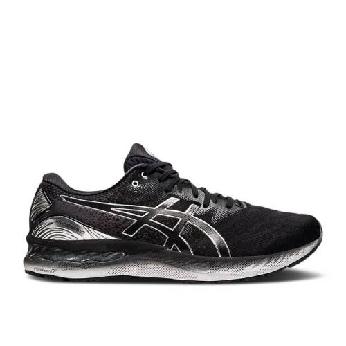 【 ASICS GEL NIMBUS 23 PLATINUM \u0027BLACK PURE SILVER\u0027 / BLACK PURE SILVER 】 プラチナム 純然たる 黒いこと 黒いこと しろがね色 しろがね色 スニーカー メンズ アシックス