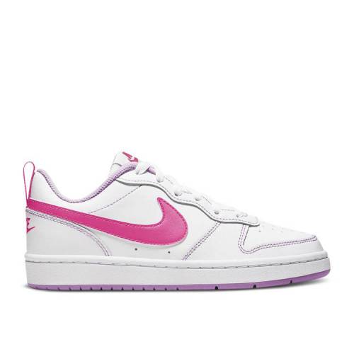【 NIKE COURT BOROUGH LOW 2 GS 'WHITE HYPER PINK' / WHITE HYPER PINK FUCHSIA GLOW 】 コート 白色 ホワイト ピンク コートバーロウ ジュニア キッズ ベビー マタニティ スニーカー ナイキ|スニケス