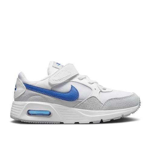 【 NIKE AIR MAX SC PS 'WHITE GAME ROYAL' / WHITE WOLF GREY GAME ROYAL 】 マックス ゲーム 白色 ホワイト 灰色 グレー エアマックス ゲームロイヤル 青 ブルー' ブルー ジュニア キッズ ベビー マタニティ ス|スニケス