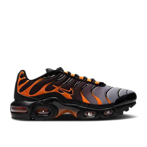 【 NIKE AIR MAX PLUS GS 'BLACK TEAM ORANGE' / BLACK TEAM ORANGE IRON GREY 】 マックス チーム 黒色 ブラック 橙 オレンジ 灰色 グレー エアマックスプラス ジュニア キッズ ベビー マタニティ スニーカー ナイ|スニケス