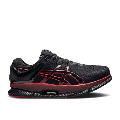 【 ASICS METARIDE BLACK ELECTRIC RED / BLACK ELECTRIC RED 】 黒色 ブラック 赤 レッド スニーカー メンズ アシックス