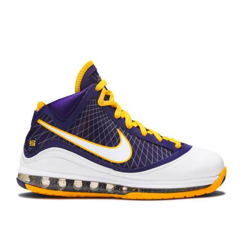 【 NIKE LEBRON 7 GS QS 'MEDIA DAY' / COURT PURPLE WHITE AMARILLO 】 レブロン コート 紫 パープル 白色 ホワイト ジュニア キッズ ベビー マタニティ スニーカー ナイキ｜スニケス