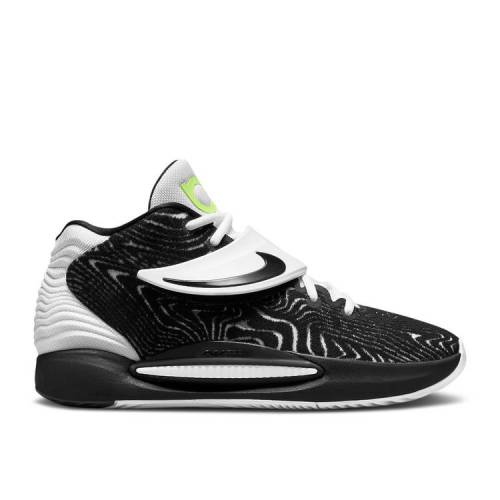 【 NIKE KD 14 肺結核 \u0027BLACK WHITE\u0027 / BLACK WHITE VOLT 】 黒いこと 黒いこと 白いこと 白いこと スニーカー メンズ ナイキ