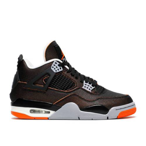 【 AIR JORDAN WMNS JORDAN 4 RETRO TARFISH / SAIL BLACK STARFISH LIGHT SMOKE 】 ナイキ 黒色 ブラック エアジョーダン スニーカー レディース