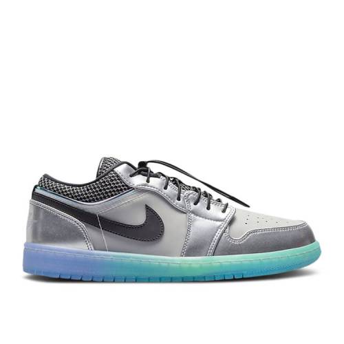【 AIR JORDAN WMNS JORDAN 1 LOW SE \u0027METALLIC SILVER GRADIENT\u0027 / WHITE MULTI COLOR METALLIC 】 ナイキ しろがね色 しろがね色 白いこと 白いこと エアジョーダン スニーカー レディース