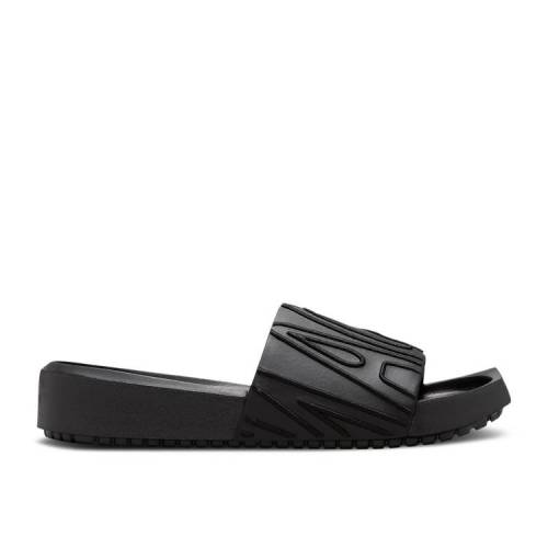 【 AIR JORDAN WMNS JORDAN NOLA SLIDE \u0027TRIPLE BLACK\u0027 / BLACK BLACK BLACK 】 ナイキ サンダル 黒いこと 黒いこと エアジョーダン スニーカー レディース
