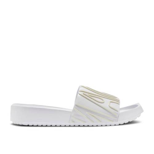 【 AIR JORDAN WMNS JORDAN NOLA SLIDE \u0027TRIPLE WHITE\u0027 / WHITE WHITE WHITE 】 ナイキ サンダル 白いこと 白いこと エアジョーダン スニーカー レディース