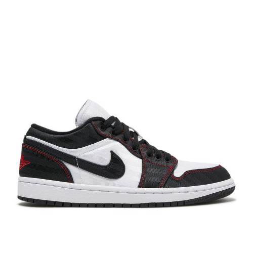 【 AIR JORDAN WMNS JORDAN 1 LOW SE UTILITY 'WHITE BLACK RED' / WHITE BLACK GYM RED 】 ナイキ 黒色 ブラック 白色 ホワイト 赤 レッド エアジョーダン スニーカー レディース