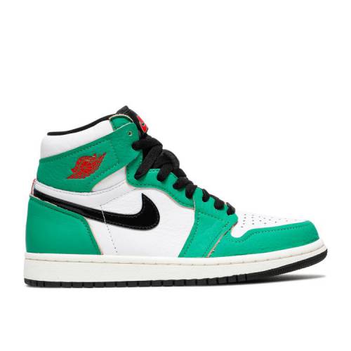 【 AIR JORDAN WMNS JORDAN 1 RETRO HIGH OG LUCKY GREEN / LUCKY GREEN WHITE SAIL BLACK 】 ナイキ ハイ 緑 グリーン 白色 ホワイト 黒色 ブラック エアジョーダン スニーカー レディース