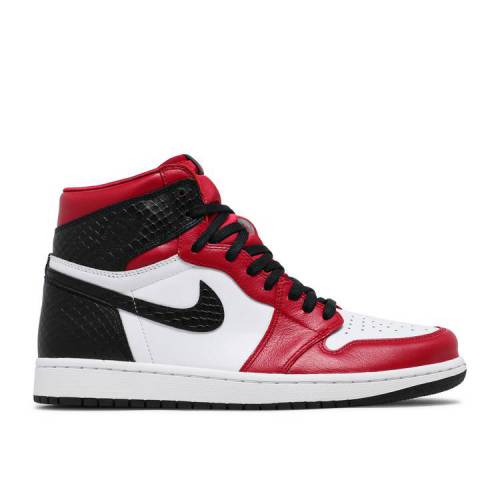 【 AIR JORDAN WMNS JORDAN 1 RETRO HIGH OG 'SATIN RED' / UNIVERSITY RED WHITE BLACK 】 ナイキ ハイ 赤 レッド 白色 ホワイト 黒色 ブラック エアジョーダン スニーカー レディース