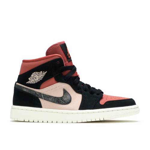【 AIR JORDAN WMNS JORDAN 1 MID \u0027CANYON RUST\u0027 / PARTICLE BEIGE BLACK CANYON RUST 】 ナイキ ミッド ベージュ 黒いこと 黒いこと エアジョーダン スニーカー レディース