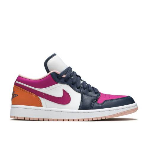 【 AIR JORDAN WMNS JORDAN 1 LOW SE \u0027MISMATCHED - PURPLE MAGENTA\u0027 / THUNDER BLUE WHITE PURPLE 】 ナイキ 紫 パープル サンダー 青味 青味 白いこと 白いこと エアジョーダン スニーカー レディース