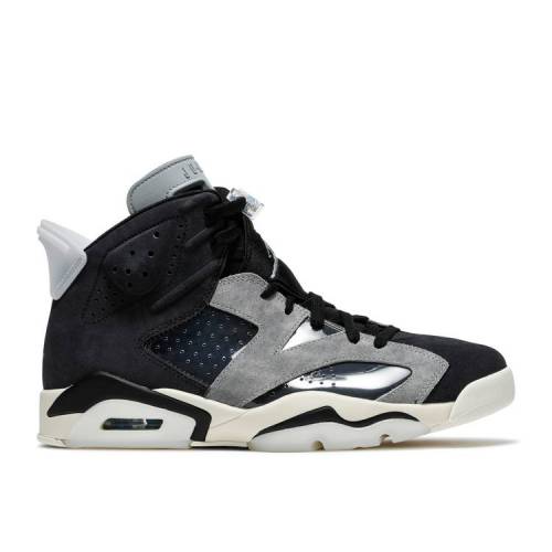 【 AIR JORDAN WMNS JORDAN 6 RETRO \u0027TECH CHROME\u0027 / BLACK LIGHT SMOKE GREY SAIL 】 ナイキ 黒いこと 黒いこと 薄墨色 薄墨色 エアジョーダン スニーカー レディース