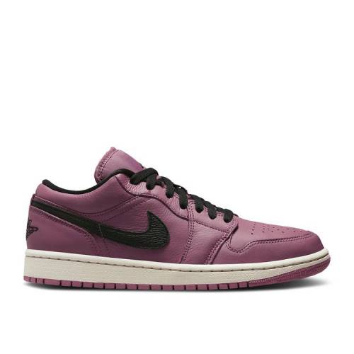 【 AIR JORDAN WMNS JORDAN 1 LOW SE 'LIGHT MULBERRY' / LIGHT MULBERRY LIGHT BONE BLACK 】 ナイキ 黒色 ブラック エアジョーダン スニーカー レディース