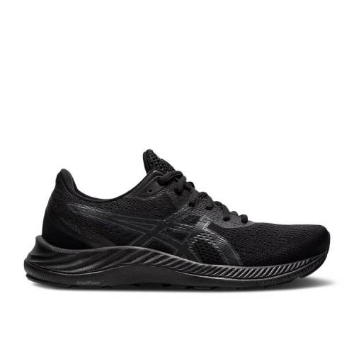 【 ASICS WMNS GEL EXCITE 8 'BLACK' / BLACK CARRIER GREY 】 黒色 ブラック 灰色 グレー スニーカー レディース アシックス｜スニケス