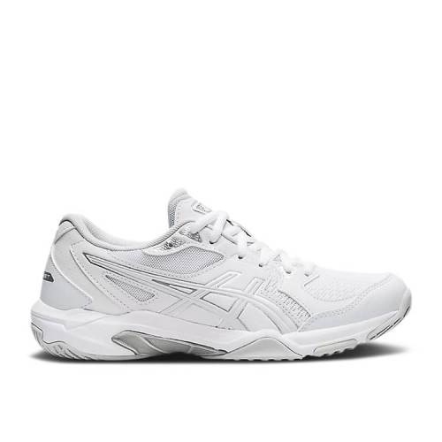 【 ASICS WMNS GEL ROCKET 10 \u0027WHITE SILVER\u0027 / WHITE WHITE 】 白いこと 白いこと スニーカー レディース アシックス