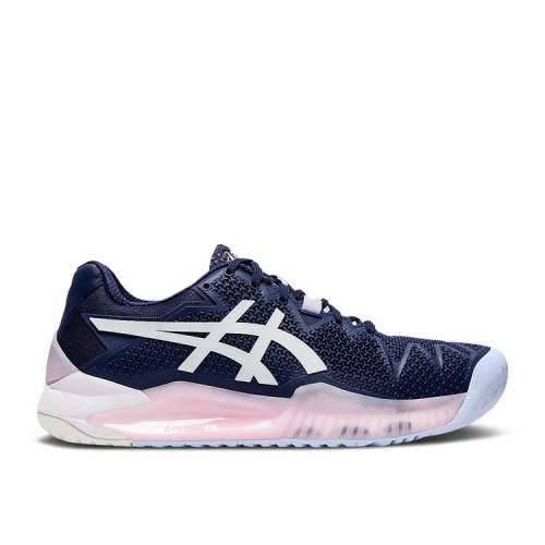 【 ASICS WMNS GEL RESOLUTION 8 'PEACOAT' / PEACOAT WHITE 】 白色 ホワイト スニーカー レディース アシックス|スニケス