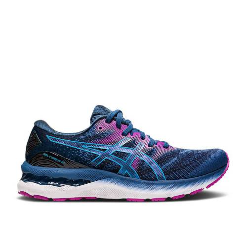 【 ASICS WMNS GEL NIMBUS 23 \u0027DIGITAL AQUA PLUM\u0027 / GRAND SHARK DIGITAL AQUA 】 アクア 地べた シャーク スニーカー レディース アシックス