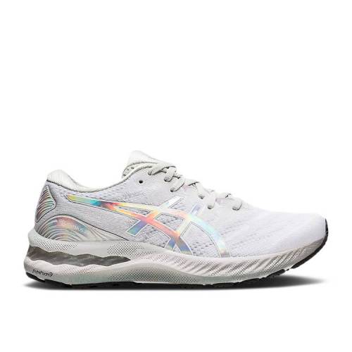 【 ASICS WMNS GEL NIMBUS 23 'PLATINUM' / GLACIER GREY WHITE 】 灰色 グレー 白色 ホワイト スニーカー レディース アシックス｜スニケス 42,540円
