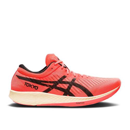 【 ASICS WMNS METARACER 'TOKYO' / SUNRISE RED BLACK 】 赤 レッド 黒色 ブラック スニーカー レディース アシックス
