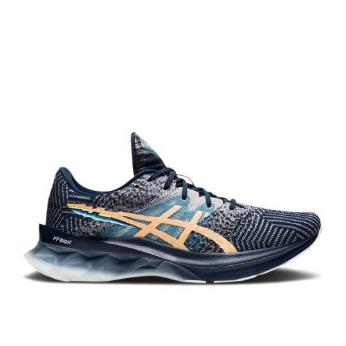 【 ASICS WMNS NOVABLAST 'PIXEL NOISE - FRENCH BLUE CHAMPAGNE' / FRENCH BLUE CHAMPAGNE 】 青色 ブルー スニーカー レディース アシックス