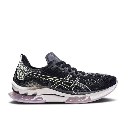 【 ASICS WMNS KINSEI BLAST 'BLACK PURPLE' / BLACK ILLUMINATE YELLOW 】 ブラスト 黒色 ブラック 黄色 イエロー スニーカー レディース アシックス|スニケス