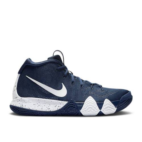 【 NIKE KYRIE 4 'MIDNIGHT NAVY' / MIDNIGHT NAVY WHITE 】 カイリー 紺色 ネイビー 白色 ホワイト スニーカー メンズ ナイキ
